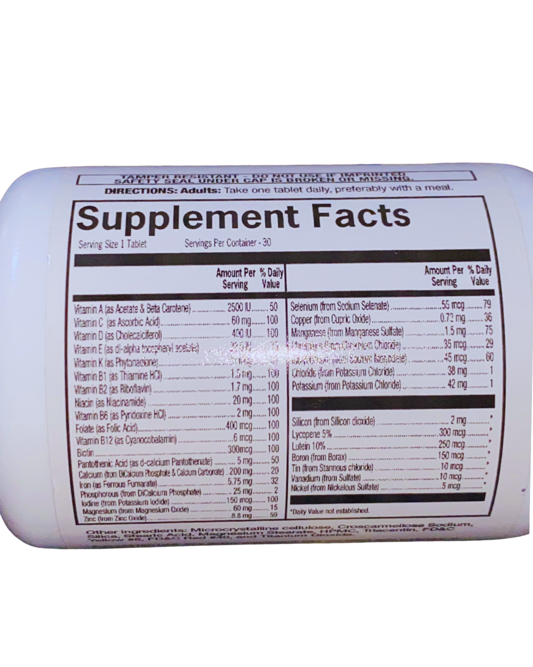 Multivitamine A to Z