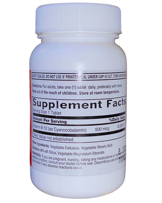 Vitamine B12 500mcg