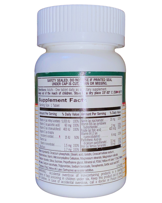 Vicen Daily Multivitamin with Iron